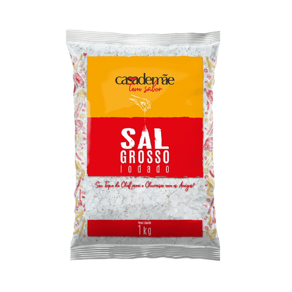 Sal Grosso Iodado Casa de Mae 1Kg